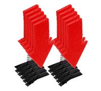 NIYANGLE 10pcs Question Mark Hair Clip Arrows Clip Metal and Felt Fabric Red Safe Abundant Supply for Party Decorative Hair Accessory