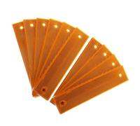 NIYANGLE 10pcs Reflective Delineator Posts for Driveway Parking Weather Resistant Reflective Road Markers High Visibility Safety Reflectors for Street and Driveway Use