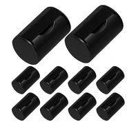NIYANGLE 10pcs Rhythm Finger Shaker Black Plastic and Metal Wearable Hand Shaker with Dynamic Sound for Diverse Music Genres on The Move