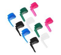 NIYANGLE 10pcs Silicone Clarinet Thumb Rest Pad Cushion Soft Tip Support Pad for Concerts Festivals Instrument Accessories Black White Blue Pink Green