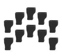 NIYANGLE 10pcs Silicone Coffee Syrup Pump Tip Caps Black for Olive Oil Bottle and Syrup Pump, Universal Fit with Easy Installation, for Coffee Bars and Kitchens