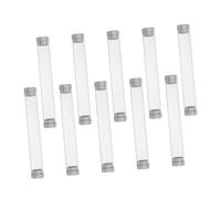 NIYANGLE 10pcs Transparent Plastic Eyelash Tool Storage Tubes Portable Eyelash Tweezers Organizer Case with Cylindrical Design for Makeup and Nail Art Tools Professional Protective Travel