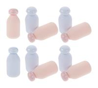 NIYANGLE 10pcs Travel Refillable Shower Gel Bottles 100ml Small Squeeze Bottles for Liquids with Flip Top Caps Portable Body Wash Dispenser Containers for Toiletries