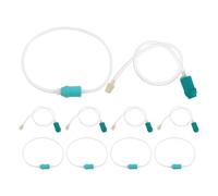 NIYANGLE 10Pcs Vacuum Cupping Extension Tubes 40Cm Plastic Suction Hose Set for Home Cupping Massage Device Replacement Tubing with White and Connectors