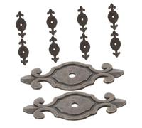 NIYANGLE 10pcs Vintage Knob Backplate Zinc Alloy Scratch Cover