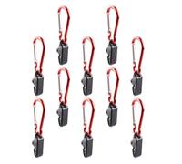 NIYANGLE 10pcs Windproof Outdoor Tent Clips with Serrated Teeth, Portable Plastic and Aluminum Alloy Camping Tarp Clamps for Canopy Securing