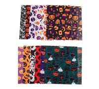 NIYANGLE 12 Sheets Halloween Fabric Material for DIY Crafts Making and Sewing 80% Polyester 20% Cotton Decorative Halloween Patchwork Cloth with Creepy Blood Prints