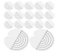 NIYANGLE 120pcs Hair Perm Care Pad Heat Protection Mat for Hair Straighteners Protective Shield for Bonding Glue Application