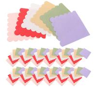 NIYANGLE 120pcs Scalloped Edged Colored Paper Napkins 2ply Disposable Soft and Safe Wipe 5x5 Inch Party Napkins for Boho Event Decorations and Buffet Table Use
