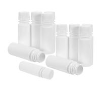 NIYANGLE 12pcs 60ml White Lab Sample Bottles with Safety Screw Caps, Pharmaceutical Purity Pp Medicine Jars for Travel and Pharmacy Use, Travel-friendly Size Containers for Pills