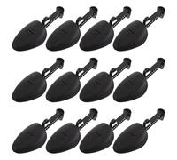 NIYANGLE 12pcs Adjustable Plastic Shoe Trees for Men Dress Shoes with Wide Feet Stretchers and Crease Protectors Space-saving Forms for Frequent Use and Managing Multiple Pairs