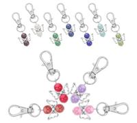 NIYANGLE 12pcs Angel Wing Key Ring Set Made of Alloy with Elegant Design, Symbolizing Protection and Blessings, for Weddings and Showers Party Favors