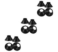 NIYANGLE 12pcs Anti-Skid Walking Stick Tips Crutch Foot Pads for Hiking Poles Non- Cane Tips Lightweight Protectors for Stability Various