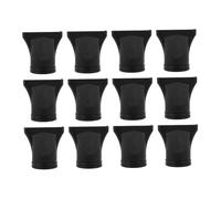 NIYANGLE 12Pcs Black Hair Dryer Nozzle Reusable Styling Tool Blow Dryer Diffuser Attachments for Curling and Volume Control