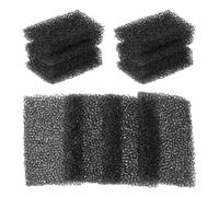 NIYANGLE 12pcs Black Stipple Sponge Set for Face Makeup Rounded Edge, Soft Pu Material, Reusable and Holds Colour Well, for Halloween Special Effects and Cosplay Dressing Rooms