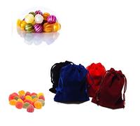 NIYANGLE 12pcs Blue Flannel Drawstring Gift Bags Reusable Jewelry Pouches for Wedding Candy Sweets and Small Gift Storage Organizer Bundle