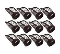 NIYANGLE 12pcs Brown Mesh Wig Caps for Women, Stretchy and Sturdy Cloth Hair Nets with Invisible Appearance, for Everyday Activities and Work, Non-slip Hair Accessories