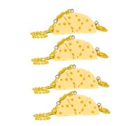 NIYANGLE 12Pcs Cute Cheese Keychain Pendant Charms Adorable Cartoon Keychains for Women for Backpacks Handbags Car Keys Fun Decorations Memorable Keepsakes