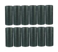 NIYANGLE 12pcs Dark Green Kraft Paper Tea Jar Tubes with Lids Sturdy Cardboard Round Containers for Essential Oil Incense Candy Storage Portable and Light Shielding Paper Packaging Boxes