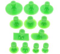 NIYANGLE 12pcs Dent Puller Tabs Car Dent Puller Kit Auto Body Tool with Heavy Duty Abs Suction Cups Suitable for Complex Concave Situations Reusable and Repair