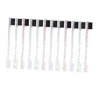 NIYANGLE 12pcs Dual Tip Eyebrow Brush Dual-ended Makeup Tool for Precision Styling Includes Edge Brush and Comb for Eyebrows for Women and Makeup Enthusiasts