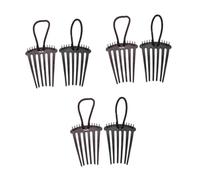 NIYANGLE 12pcs Fountain Headpiece Insert Comb Ponytail Accessories Hair Decorations for Women Hair Pin