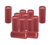 NIYANGLE 12pcs Kraft Paper Tube round Paper Canister Multipurpose Use Light and Heat Protection Minimalist Natural Texture Elegant Printing Travel Holiday Present Packaging for Essential
