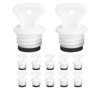 NIYANGLE 12pcs Leakproof Hot Water Bottle Stoppers Replacement Screw Cap Warm Water Bag Rubber Plugs for Winter Comfort and Security