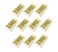 NIYANGLE 12pcs Mini Acrylic Desk Warning Note Clips Leave Me Alone Funny Office Desk Sign Holders for Coworkers Manager Home Office Accessories