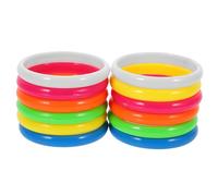 NIYANGLE 12pcs Party Plastic Bangle Bracelets Retro Wristbands for Disco Ball Hen Party Multi-function Accessories for Event Plaything