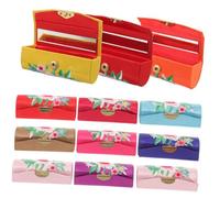 NIYANGLE 12Pcs Portable Lipstick Holder for Women Retro Delicate Lipstick Container Case Small Lightweight Makeup Storage Box for Birthday