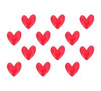 NIYANGLE 12pcs Red Heart-shaped Refrigerator Magnets for Valentine's Day, Cute Resin Fridge Magnets Stable Adhesion and Fade Resistance, Decorative Stickers for Home, Office, and Whiteboard