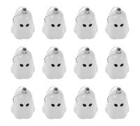 NIYANGLE 12pcs Resin Hanging Ghost Figurine Ornament for Halloween Decor