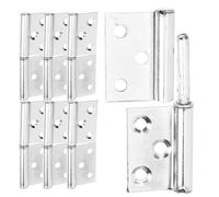 NIYANGLE 12pcs Stainless Steel Detachable Flag Lift-Off Hinges Heavy Duty Slip Joint Bifold Door Hinges for Home Doors with Multiple Mounting and Smooth Rotation