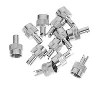 NIYANGLE 12pcs Tire Valve Caps Car Tire Dust Caps Silver Copper Easy to Install No Fading Universal Replacement for Suv Motorcycles