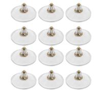 NIYANGLE 12pcs Waterproof PVC Suction Pad Hooks with 55mm Screw Rod and Plastic Nut, Strong Suction Cup Holder for Window, Bathroom Wall, Car Shade Storage and Organization