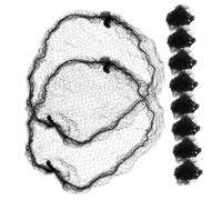 NIYANGLE 150pcs Elastic Hair Nets for Women Professional Hair Bun Cover High Elasticity Mesh Accessories for Flight Attendants Dancers and Performers Keeps Neat and Secure