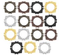 NIYANGLE 15pcs Antique Tag Label Frames File Name Card Holder Bronze Drawer Label Holders For Office File Case Library Drawer Cabinet Decor