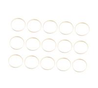NIYANGLE 15pcs Bamboo Dreamcatcher Rings Round Craft Hoops for DIY Wall Hanging Smooth Fan Frame Rings for Mandalas and Jewelry Making Tools