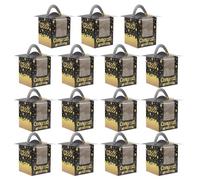 NIYANGLE 15pcs Graduation Boxes with Tassel, Black Graduation Cap Candy Treat Boxes for Class of 2025 Party Favors and Table Decorations