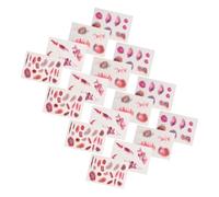 NIYANGLE 16 Sheets Halloween Temporary Tattoo Fake Wound Stickers Realistic Scar and Bruise Makeup Decals for Masquerade Party Lightweight Comfortable Halloween Face and Body Art