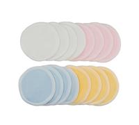 NIYANGLE 16Pcs Bamboo Fiber Makeup Remover Pads Double Layer Washable Facial Cleansing Wipes with Laundry Bag for Eye Makeup Lipstick Suitable for All Skin Types Travel and Daily Use Blue