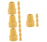 NIYANGLE 16pcs Nonskid Crutch Replacement Tips Ends for Walking Canes and Trekking Poles Foot Pads for Enhanced Stability and Safety