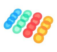 NIYANGLE 16pcs Stethoscope Diaphragm Silicone Covers, Protective Silicone Head Accessories Set with Orange, Red, Blue, Green, Suitable for Medical and Nursing Use