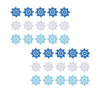 NIYANGLE 180pcs Wooden Sail Rudder Models DIY Crafts Ornaments Nautical Style Creative Design Quality Material Safe for Friends and Craft Decoration Random Color