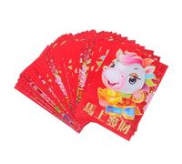 NIYANGLE 180pcs Year of Horse Red Envelopes Small Cartoon Hong Bao Lucky Money Packets for Lunar Year Festival Traditional Chinese Red Packet Wrapping
