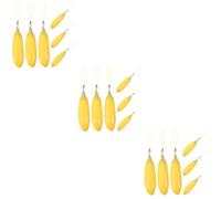 NIYANGLE 18pcs Banana Shaped Lip Balm Bottles Refillable Lip Gloss Tubes DIY Lipstick Containers Travel