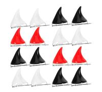 NIYANGLE 18pcs Resin Demon Horn Hair Clips Glow Devil Horns Hair Accessories for Women Halloween Cosplay Costume Party Headwear Multi Color White Red Black Easy Match and Stylish
