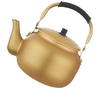 NIYANGLE 1l Aluminum Kettle Water Boiler with Comfortable Handle, Efficient Boiling for Open Flames and Other Stoves, Practical Korean Style Golden Tea Kettle