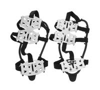 NIYANGLE 1Pair Ice Cleats for Boots and Shoes Tooth Slip Traction Crampons for Snow Ice and Mud Durable Tpe Material High Traction Design for Secure Walking Outdoors